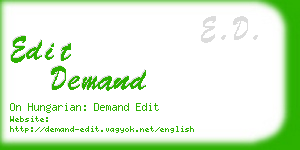 edit demand business card
